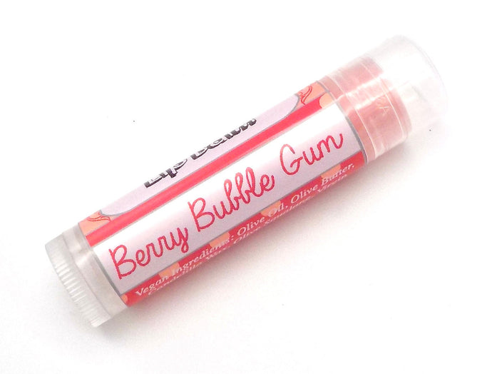 Berry Bubble Gum Vegan Lip Balm - Limited Edition Spring 2024 Flavor