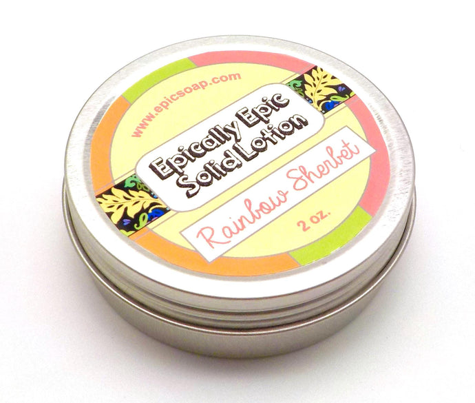 Rainbow Sherbet Many Purpose Solid Lotion - Limited Edition Spring 2025 Scent