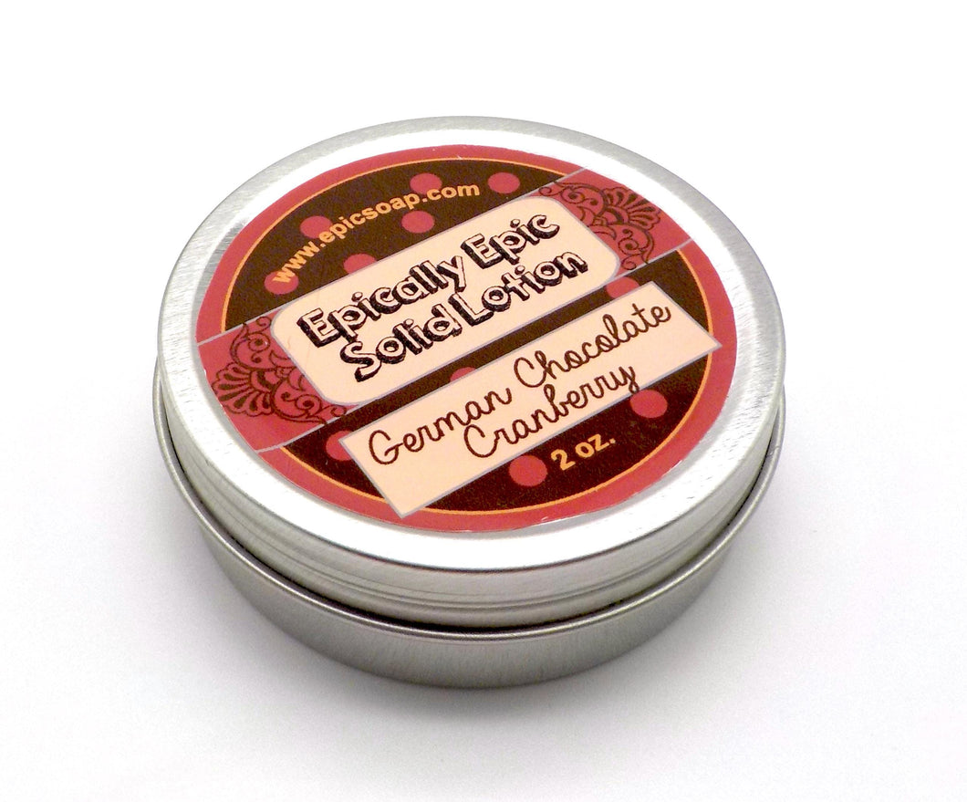German Chocolate Cranberry Many Purpose Solid Lotion - Limited Edition Summer 2025 Scent