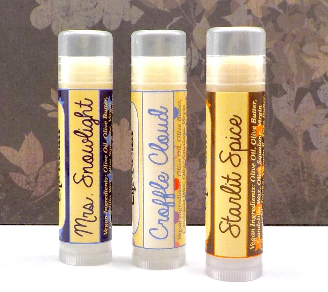 Fall 2025 Bonus Balms! Choose from Croffle Cloud, Mrs. Snowlight, or Starlit Spice
