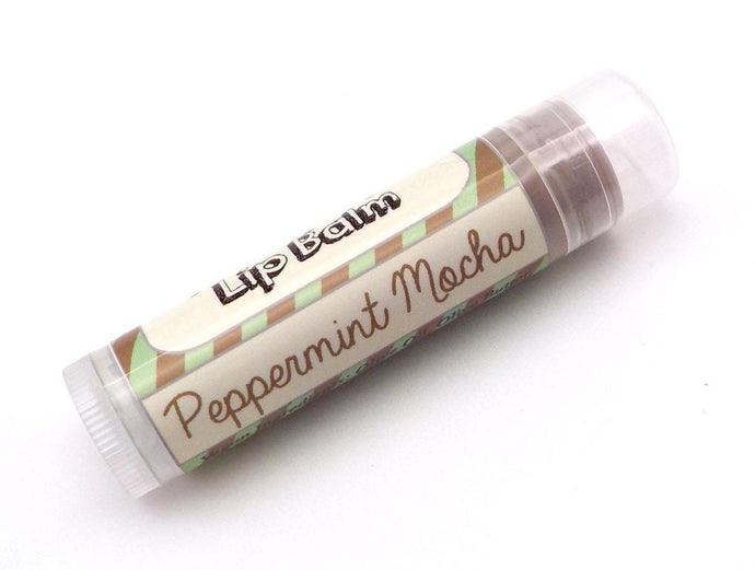 Peppermint Mocha Vegan Lip Balm - Limited Edition Winter Holidays Flavor