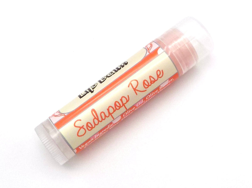 Sodapop Rose Vegan Lip Balm - Limited Edition Winter 2024 Flavor