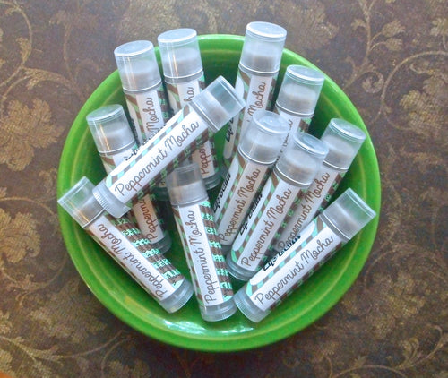 Peppermint Mocha Vegan Lip Balm - Limited Edition Holiday Flavor